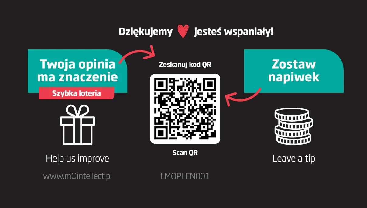 Dla kawiarni z napiwkami